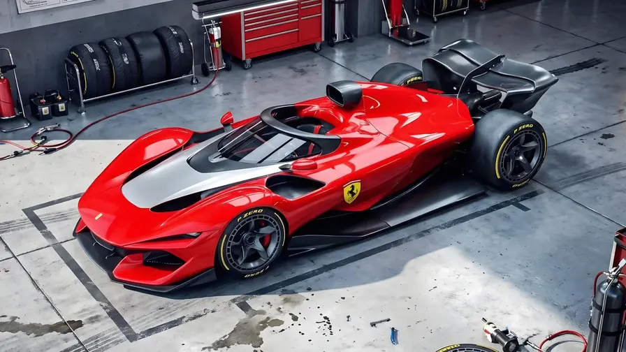 Luca Serafini Ferrari F1 ideeauto loobub halost täielikult